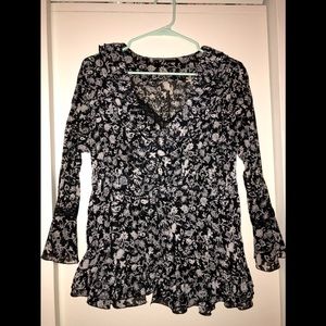 NY Collection Dressy Top with Tank Top